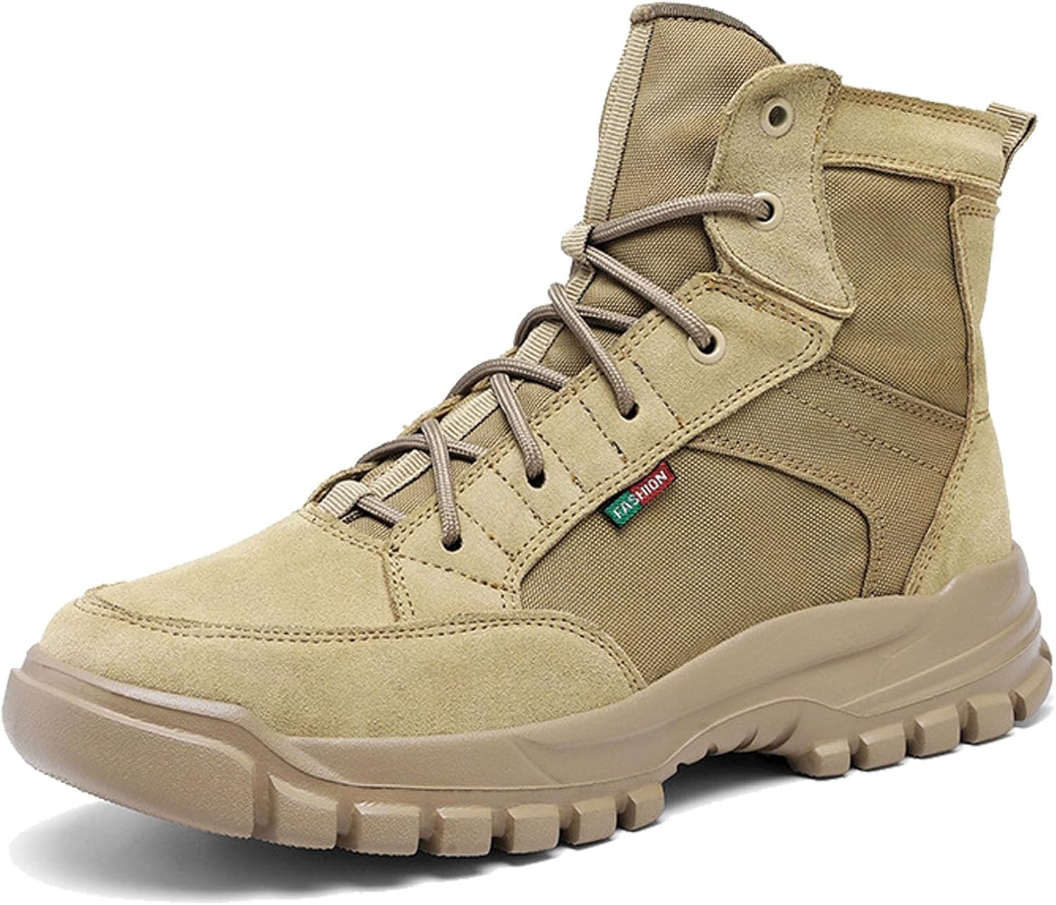 

Мужские легкие тактические походные ботинки 15 см для работы на улице и езды на мотоцикле Zivopah, бежевый