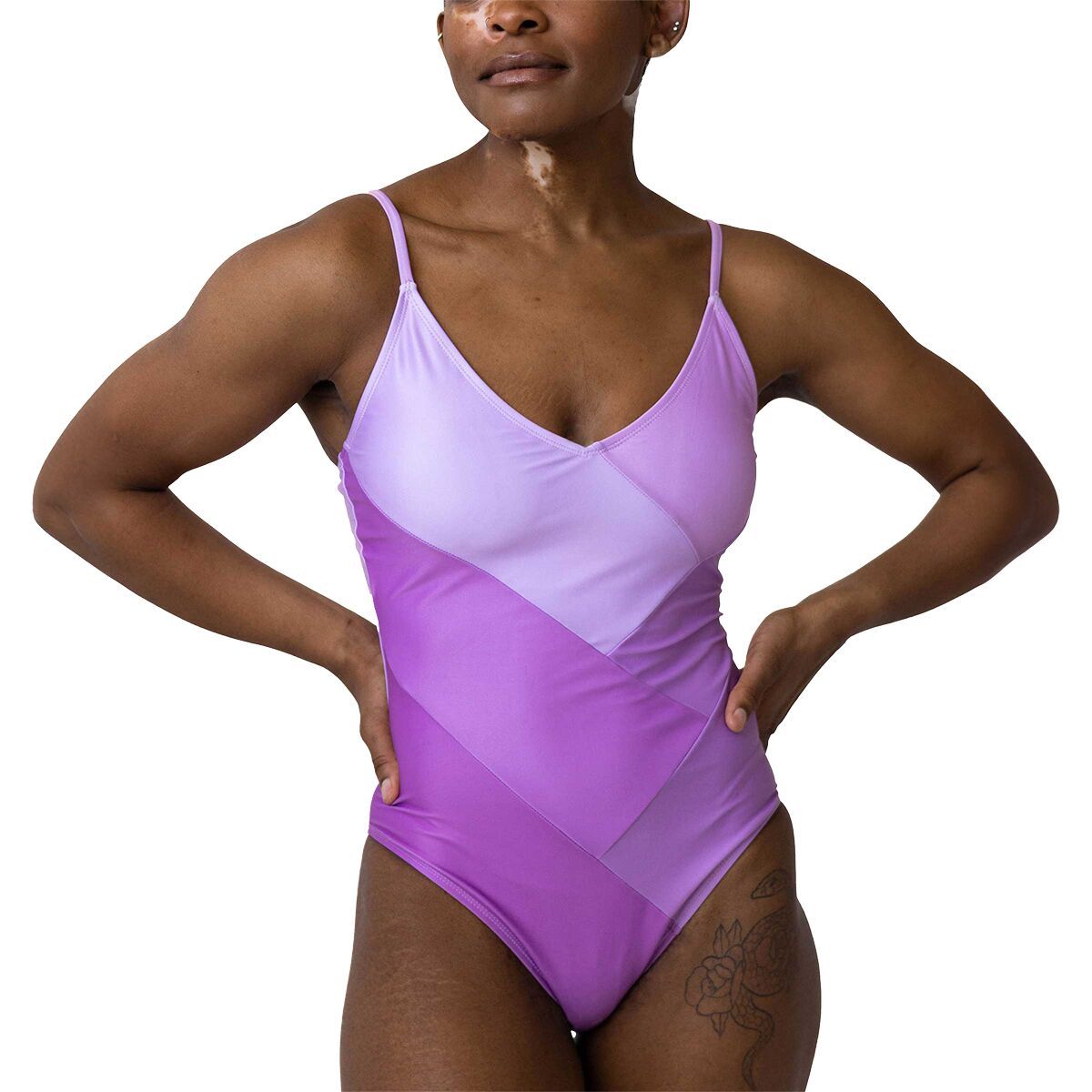 

Плетёный цельный купальник Nani Swimwear, цвет orchid