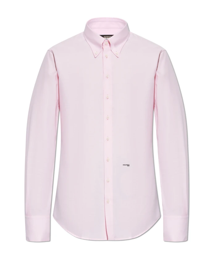

Хлопковая рубашка Dsquared2, розовый