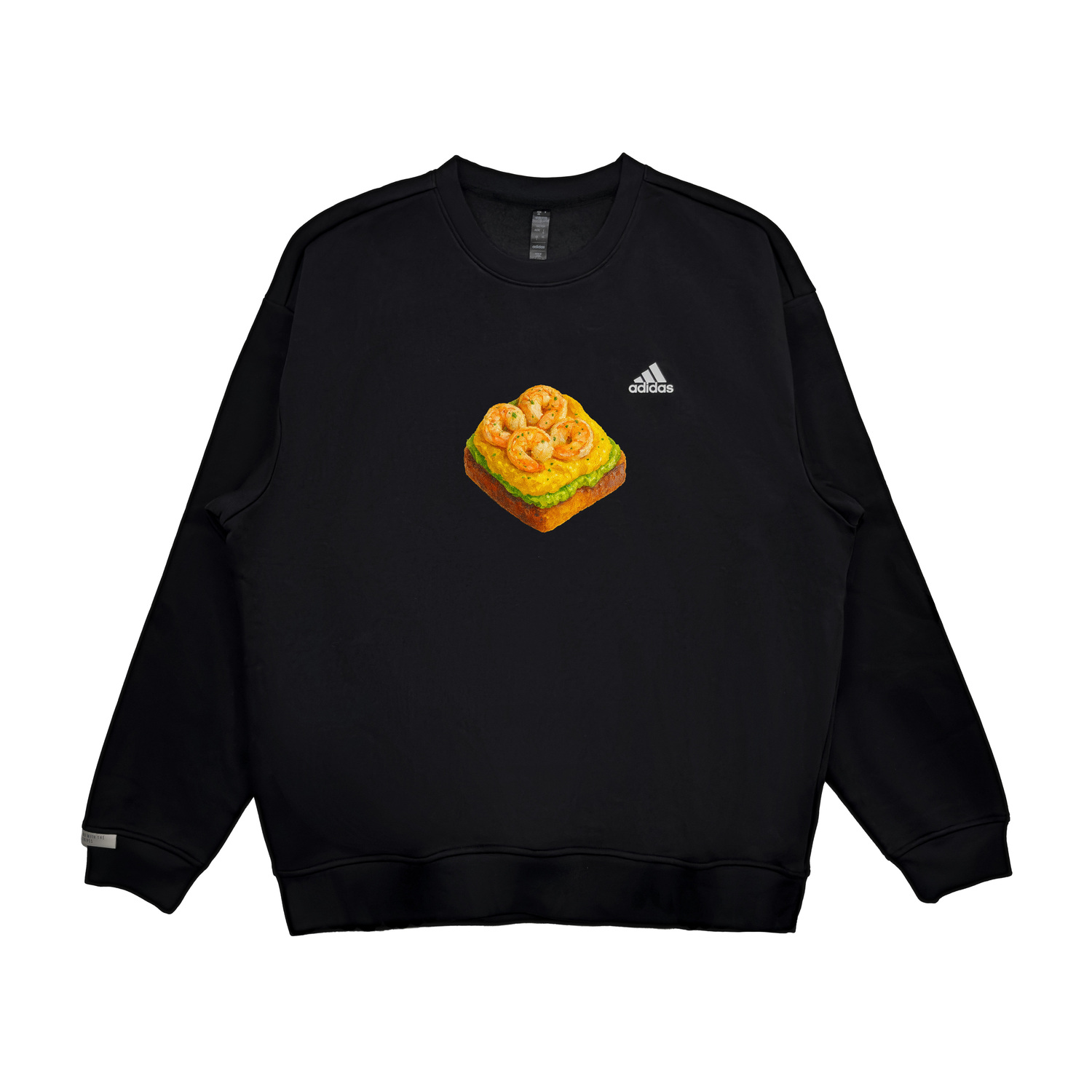 

Adidas Свитшоты Unisex Black с круглым вырезом, умеренная посадка, Regular