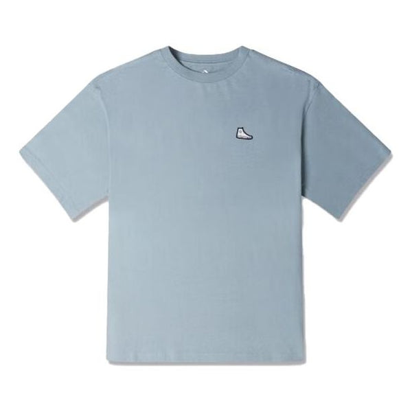 

Футболка go-to sneaker patch t-shirt 'tidepool grey' Converse, синий
