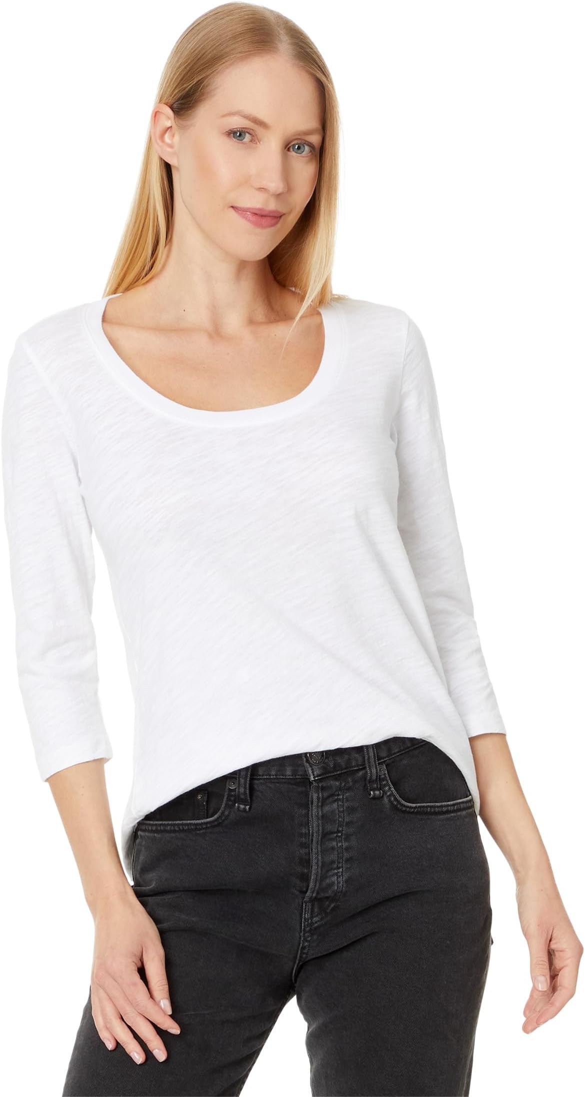 

Футболка Mod-o-doc 3/4 Sleeve Scoopneck Tee, белый
