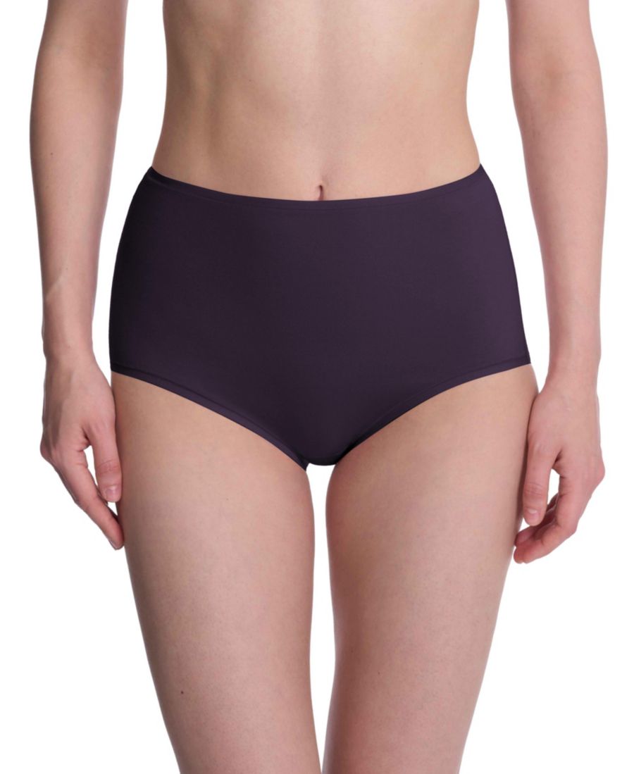 

Женские хлопковые трусы с высокой талией Bliss Bare Cotton Natori, Purple dusk