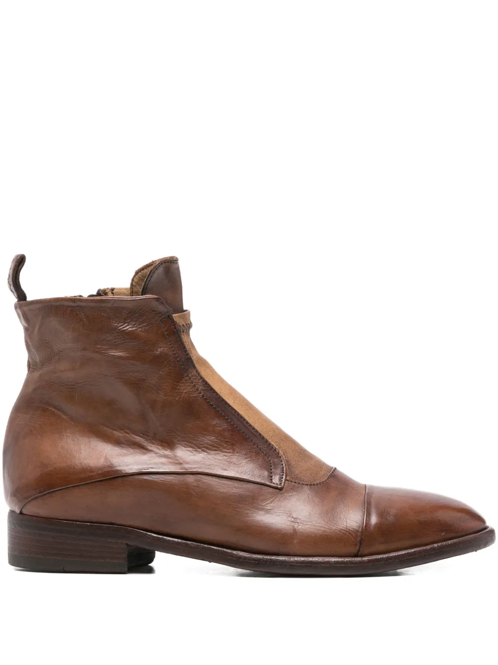 Кожаные ботинки на молнии King Tartufoli Shoes, коричневый