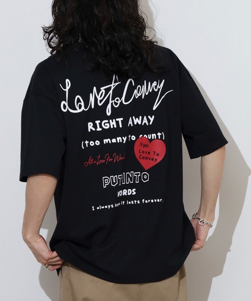 

Футболка с короткими рукавами, свободного кроя, с вышивкой, принтом на спине и карманом, из плотной ткани FUNALIVE, черный