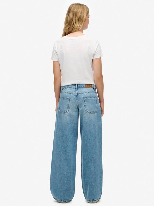 Культовые джинсы Mid Rise Baggy Superdry, Light Blue Vintage — фото 2