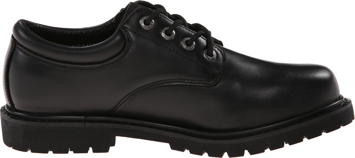 Мужские рабочие кроссовки Skechers Cottonwood Elks с противоскользящей подошвой, черный — фото 3