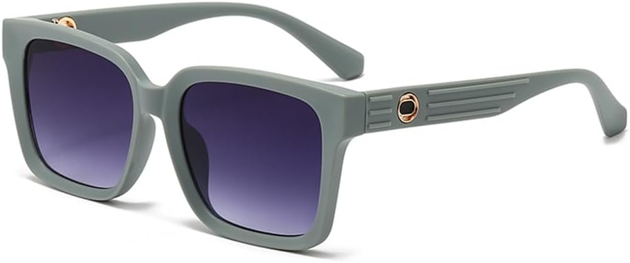 

Солнцезащитные очки в крупной оправе для женщин с защитой от УФ-излучения, подходят для круглого лица, визуально удлиняют лицо, удобны для вождения, подходят для летнего использования KTUCN, Blue