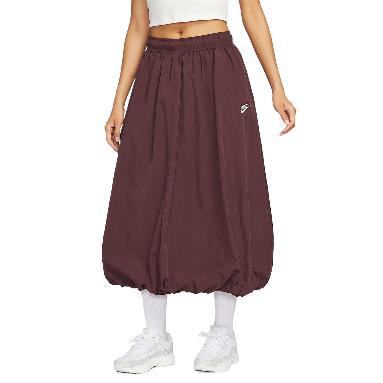 Спортивная повседневная длинная юбка Women's Nike, Burgundy — фото 3