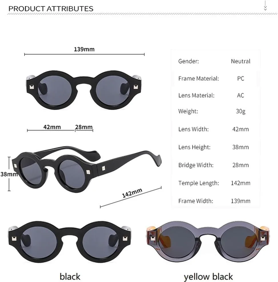 

Винтажные маленькие круглые солнцезащитные очки для женщин и мужчин, модные женские солнцезащитные очки класса люкс с защитой от УФ-излучения UV400 TVTBBVV, Yellow