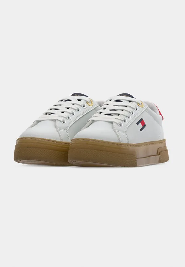 Нефритовые кроссовки унисекс Tommy Hilfiger, White/Blue/Red — фото 3