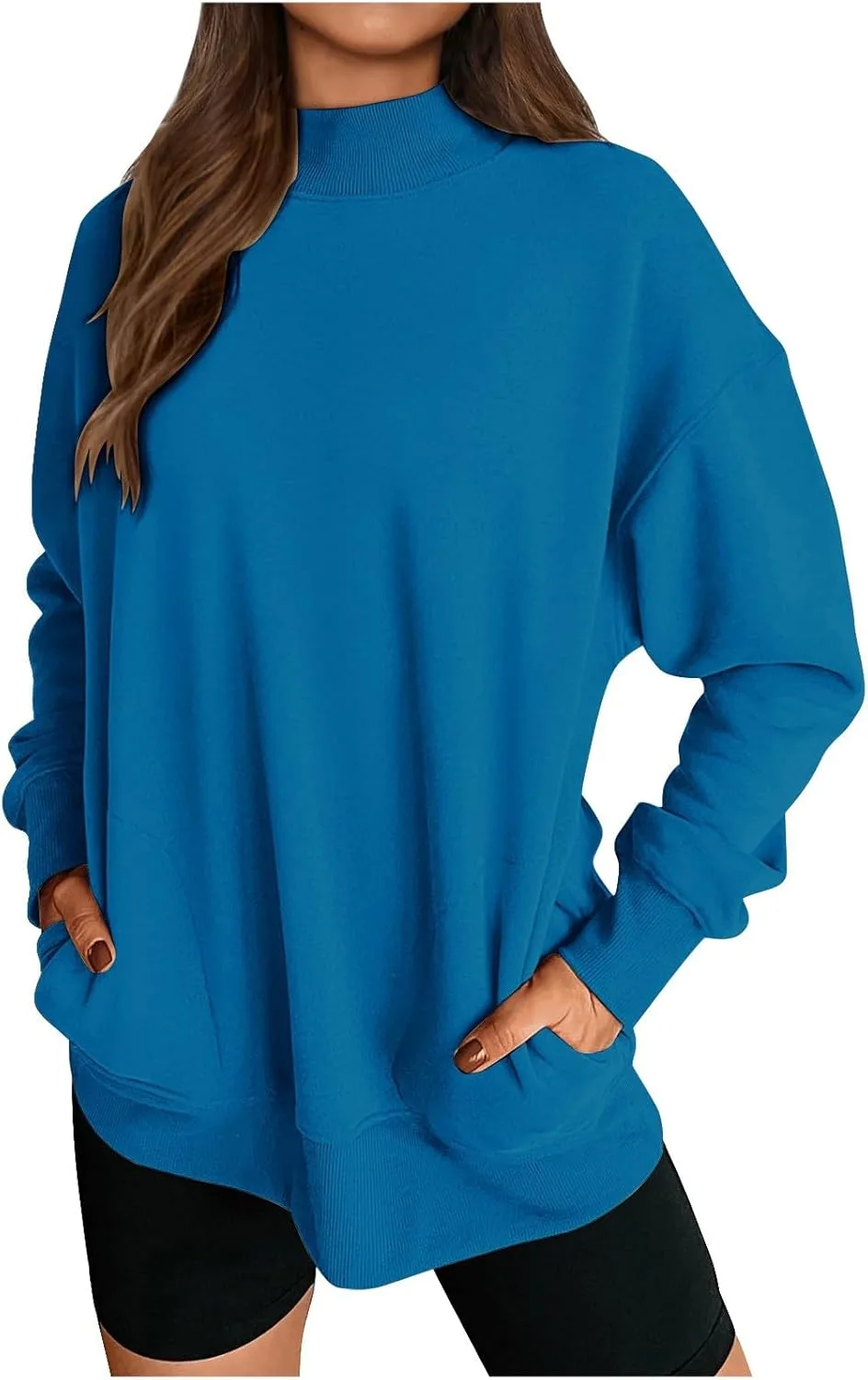 

Оверсайз свитшот для женщин с карманами