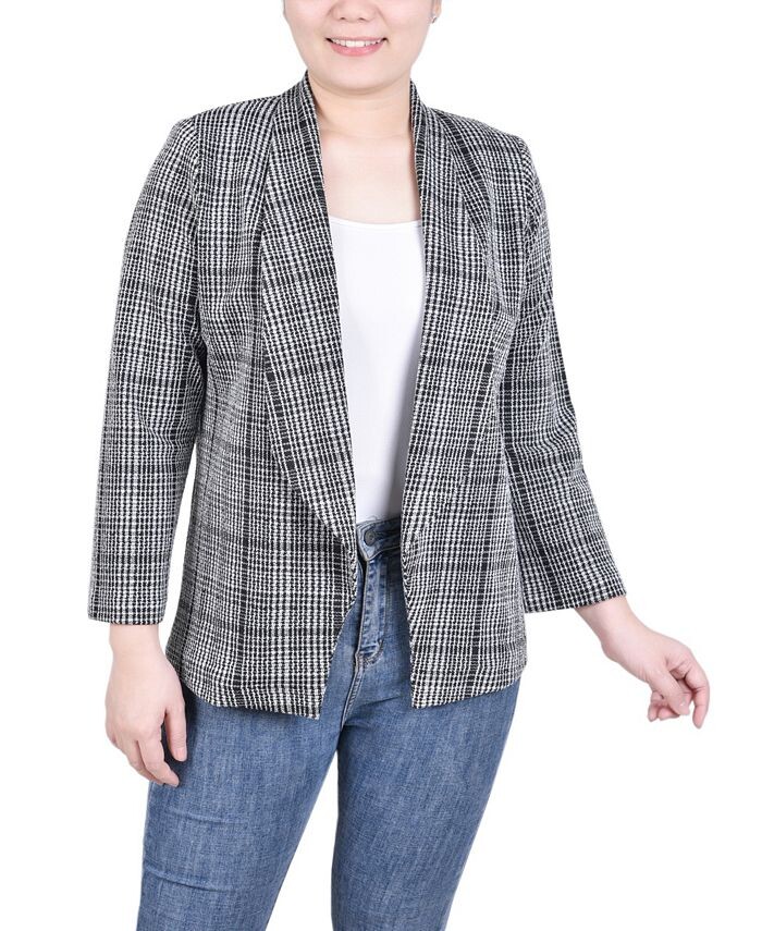 

Куртка Petite с длинными рукавами из понте NY Collection, мультиколор