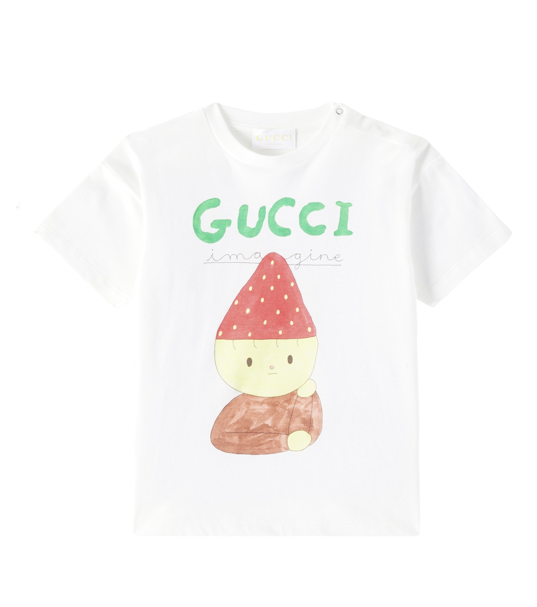 

x Naon Jeong Детская футболка из хлопкового джерси Gucci Kids, New White/ Mc