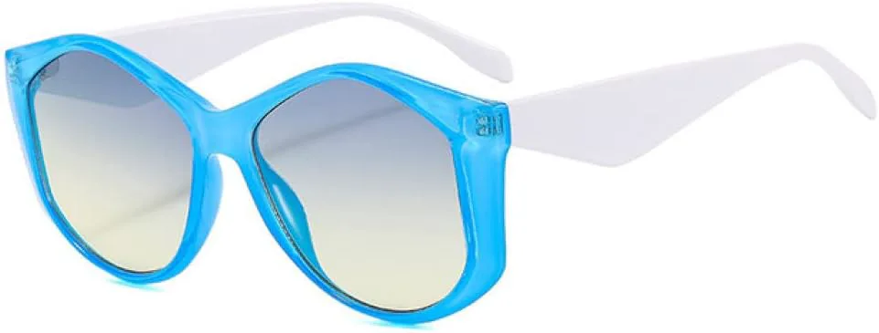 

Солнцезащитные очки неправильной квадратной формы 2027 года для женщин, большие солнцезащитные очки, женские тренды, панк, мужские очки UV400 MTZJH, Blue-blueyellow