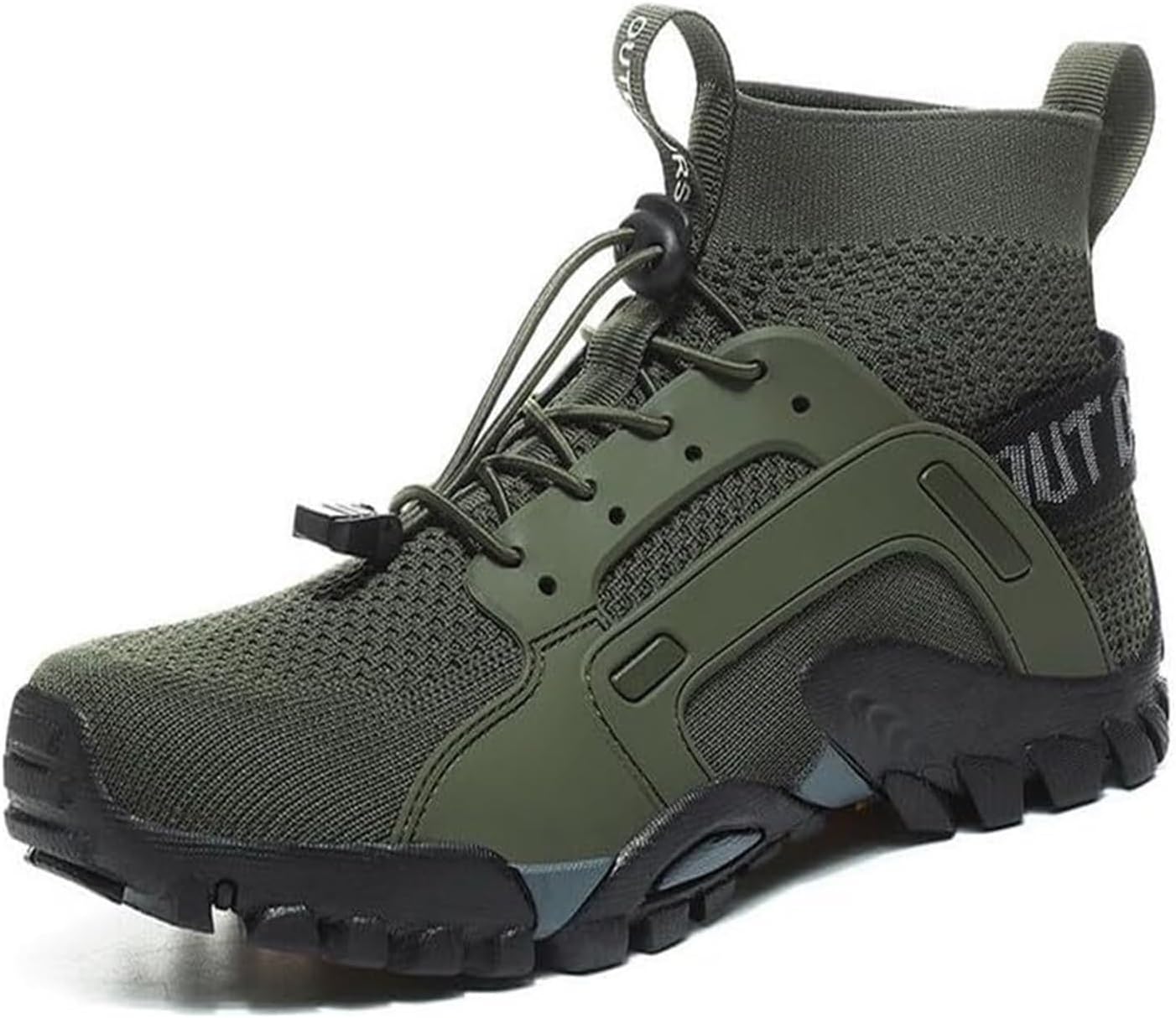 

Мужские легкие дышащие кроссовки для улицы, противоскользящие, прочные, водонепроницаемые, модные кроссовки для трейл-раннинга Generic, зеленый