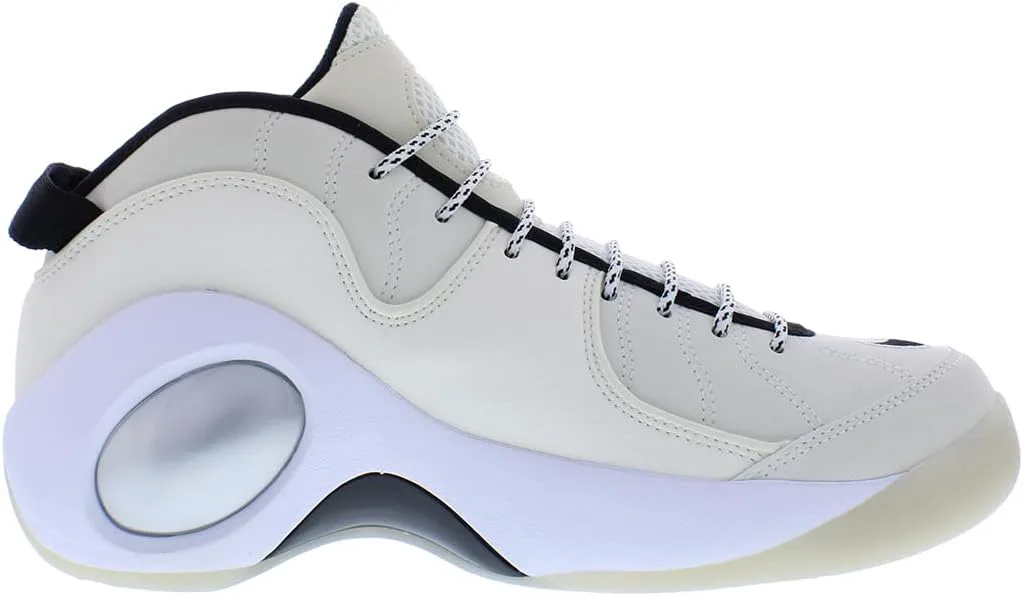 Мужские баскетбольные кроссовки Nike Air Zoom Flight 95 OG, белый/бледно-слоновая кость/черный — фото 3