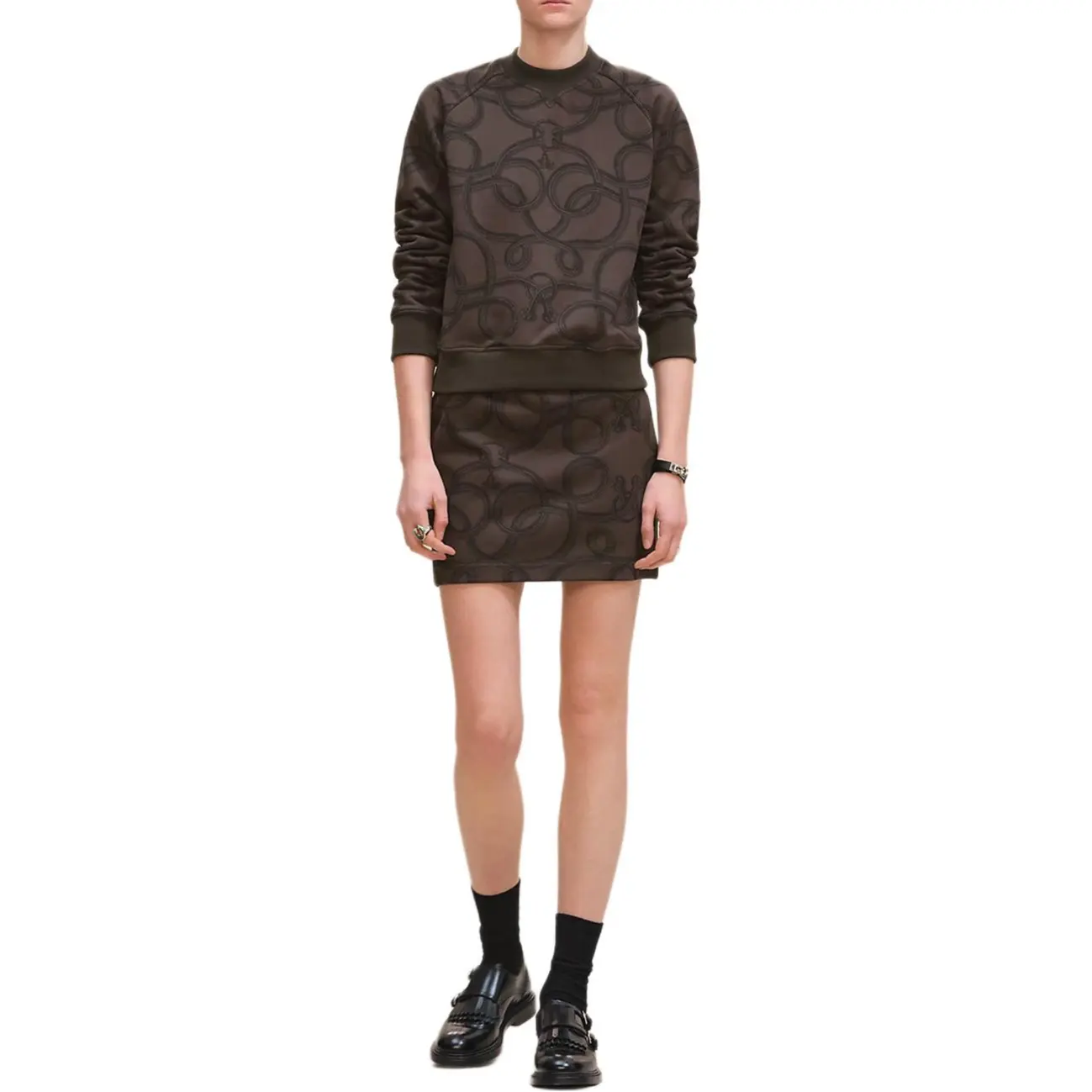 

Женские повседневные короткие юбки charcoal gray HERMES, серый