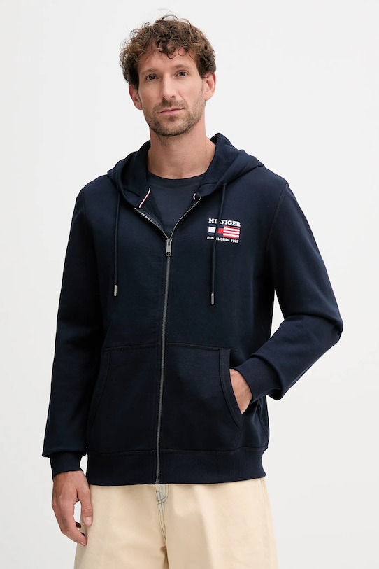 

Хлопковая толстовка Tommy Hilfiger, темно-синий