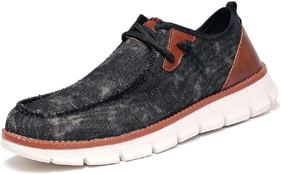 

Мужские тканевые лоферы Удобные дышащие кроссовки для ходьбы Легкие повседневные слипоны Mitvr, черный