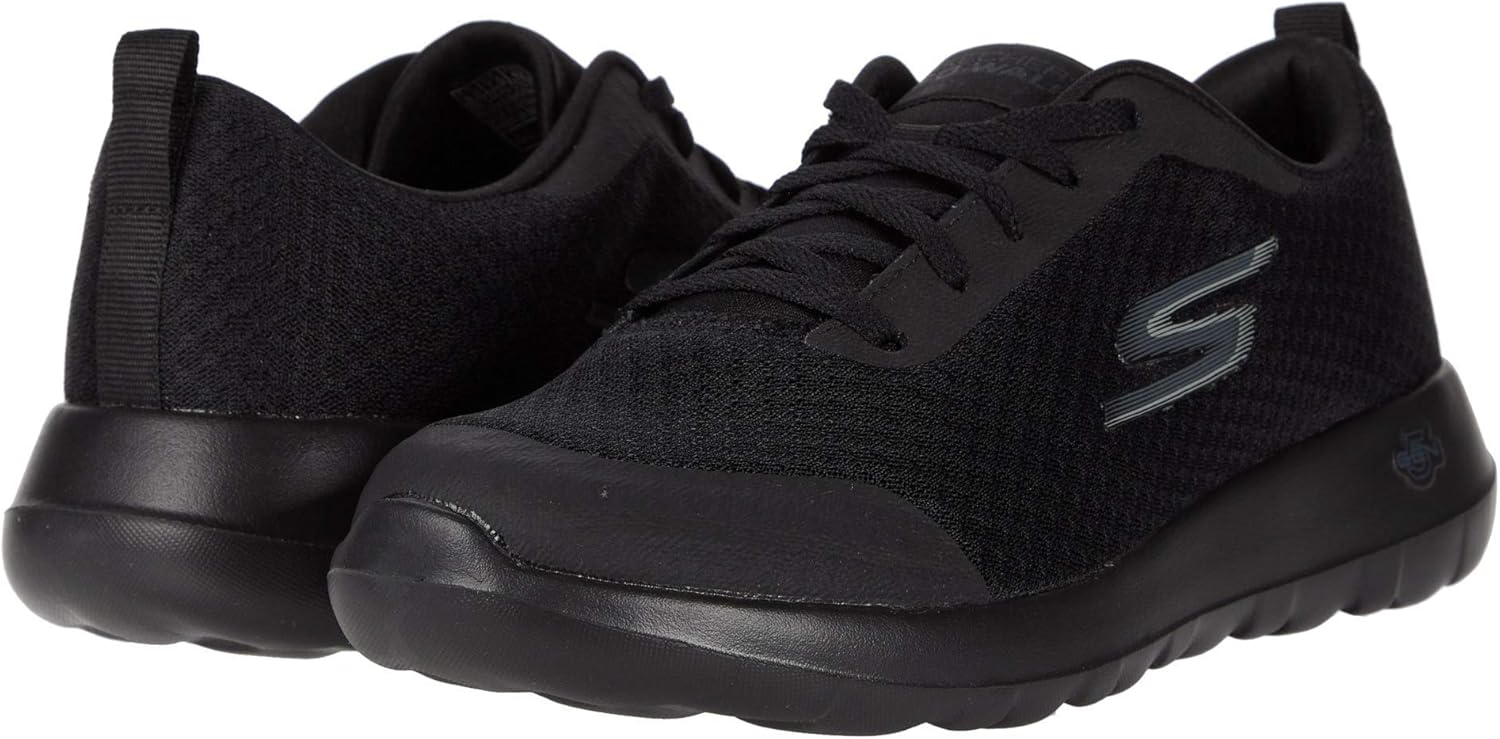 Мужские кроссовки Skechers Gowalk Max для спортивных тренировок и ходьбы с амортизирующей вставкой с воздушным охлаждением, черный — фото 3