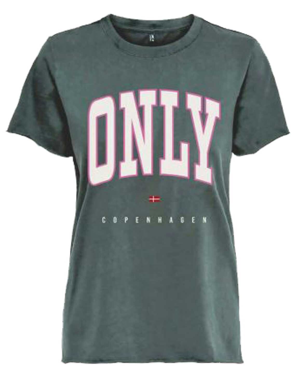 

Футболка Only ONLLARA LIFE S/S REG TOP CS JRS, серый