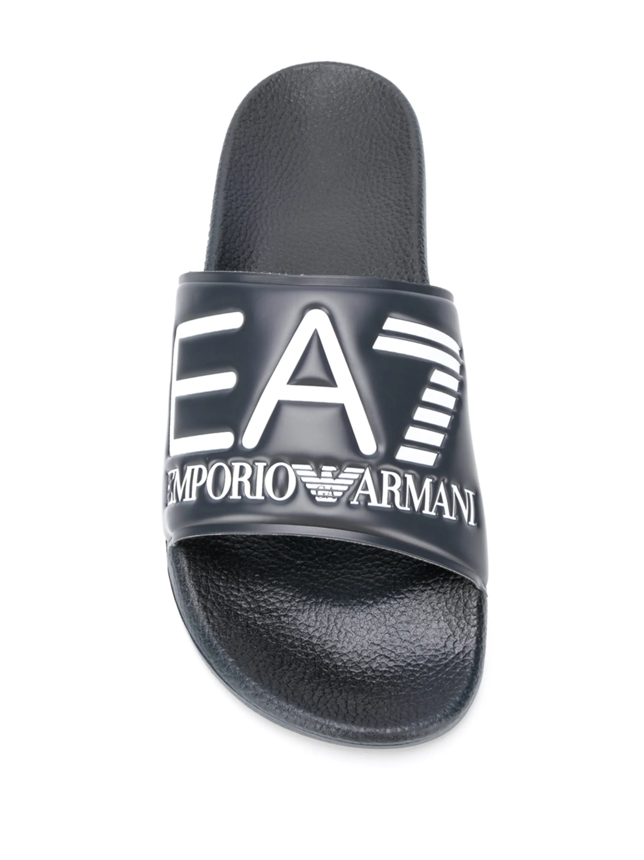 Шлепанцы с тисненым логотипом Ea7 Emporio Armani, синий — фото 4