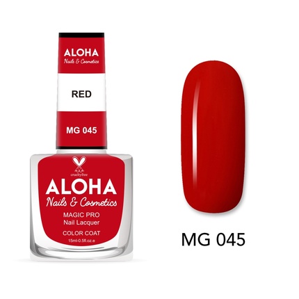 

Лак для ногтей Magic Pro 15 мл - Mg 045 / Красный Aloha Nails & Cosmetics