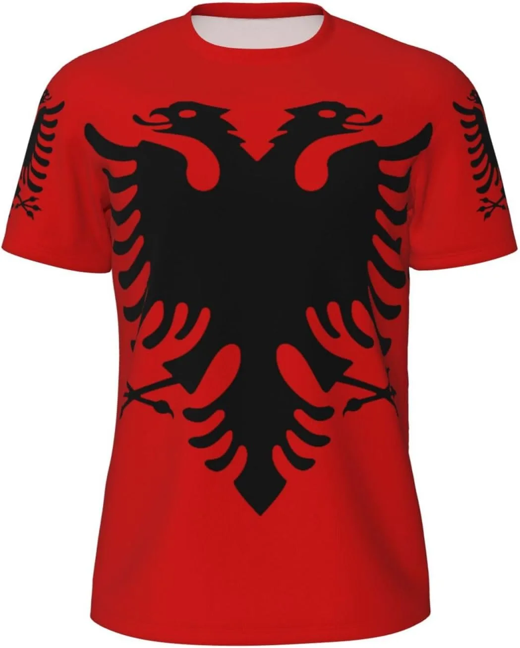 

Albanian Eagle 3D Print мужская классическая футболка с коротким рукавом ODSLFHJD