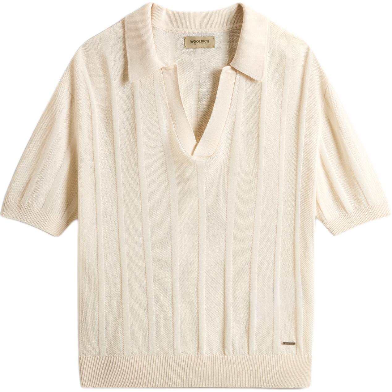 

Вязаная поло WOOLRICH, белый