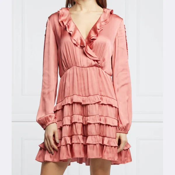 

Атласное платье Ardea Pinko, красный