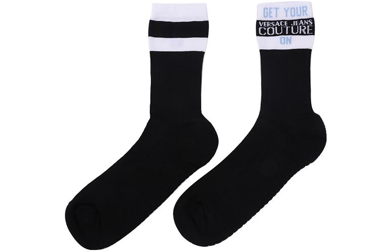 

Весна-лето 2023 Носки мужские щиколотка 1 пара VERSACE JEANS COUTURE, черный