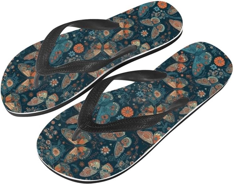 

Женские шлепанцы с тай-дай Semiouray, Гавайский граффити, мягкие и удобные, летние шлепанцы для душа на открытом воздухе, Vintage Butterfly