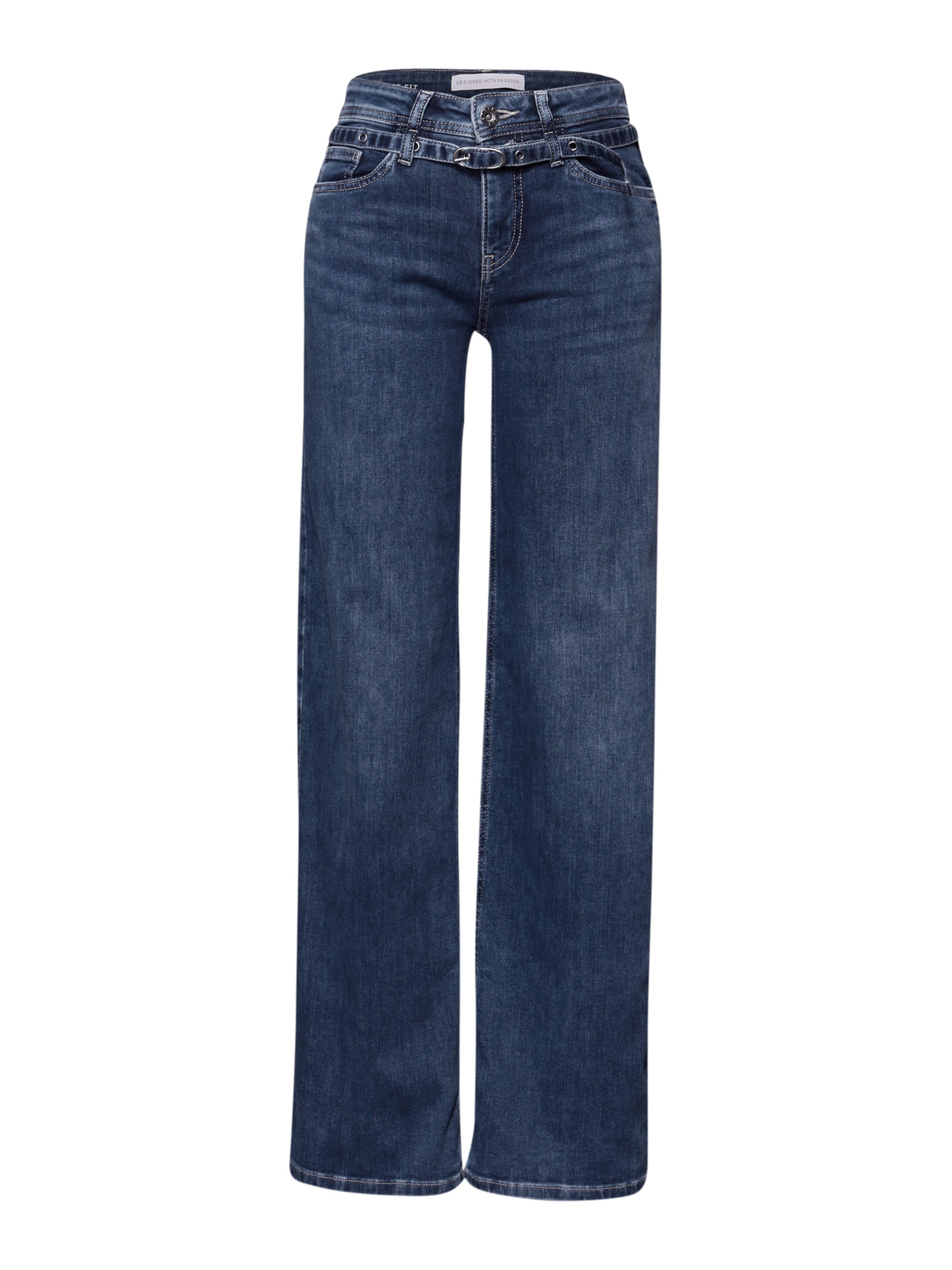 

STREET ONE Широкие джинсы 'Emee' в темно-синем цвете