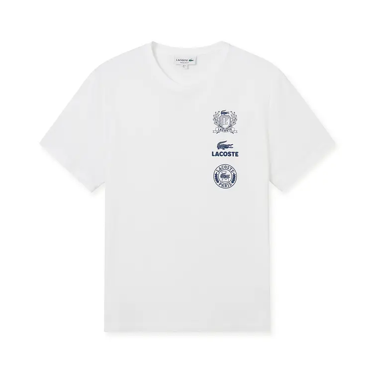 Футболка мужская LACOSTE, серебристо-серый — фото 3