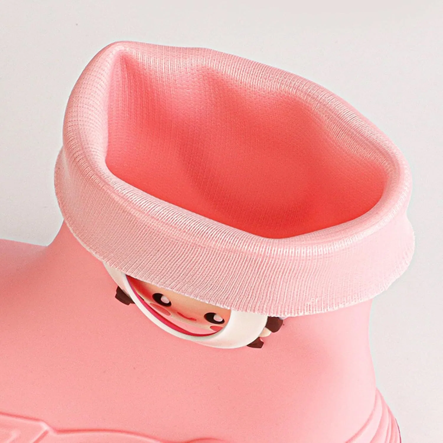 Детские сапоги резиновые с 3D-принтом для девочек и мальчиков, Pink — фото 2