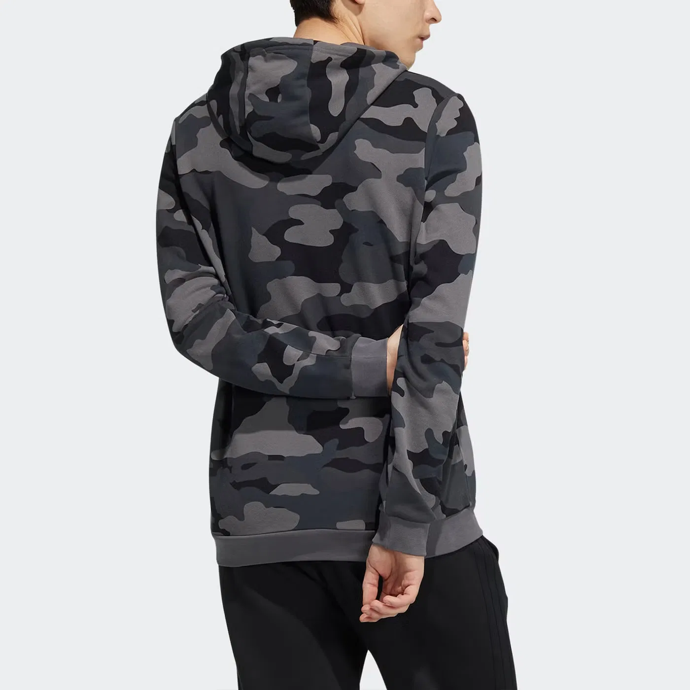 Худи с камуфляжным принтом Adidas, многоцветный — фото 3