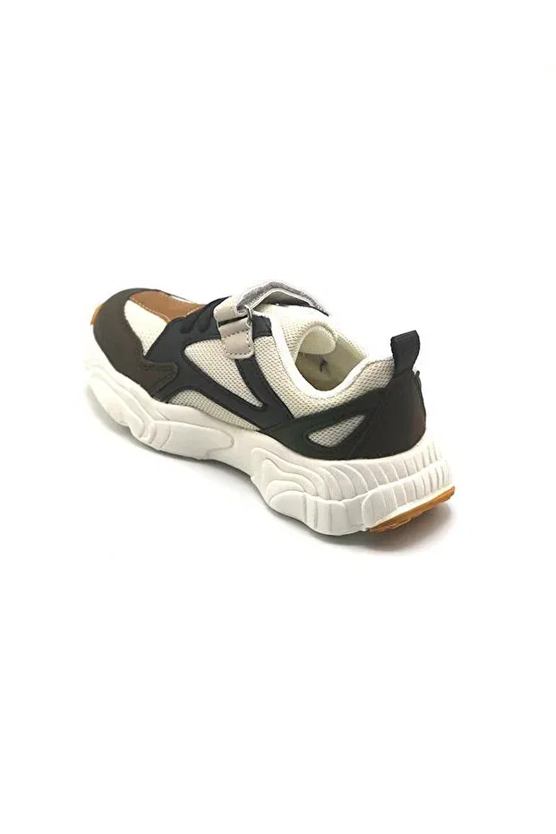Детские спортивные кроссовки для девочек с липучками Vicco, Beige — фото 3