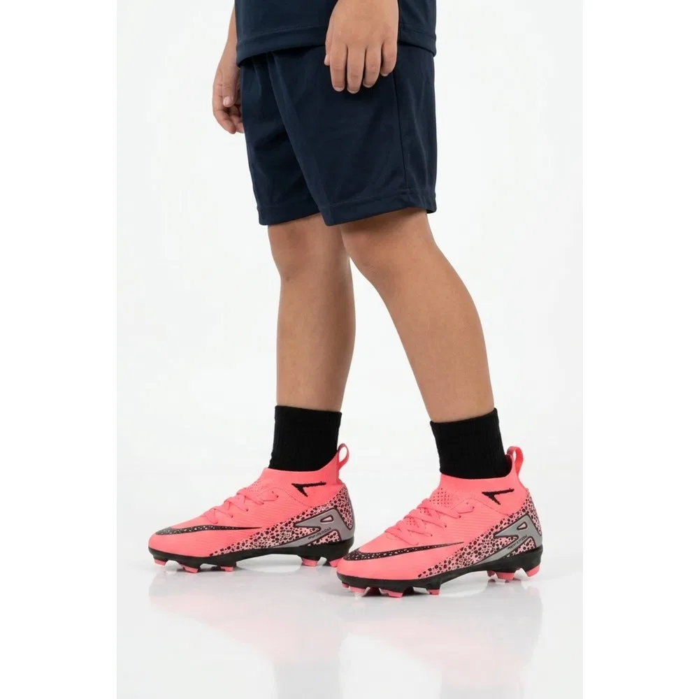 Детские футбольные бутсы с шипами Pink Black 610 Süperfly F-P Walkway