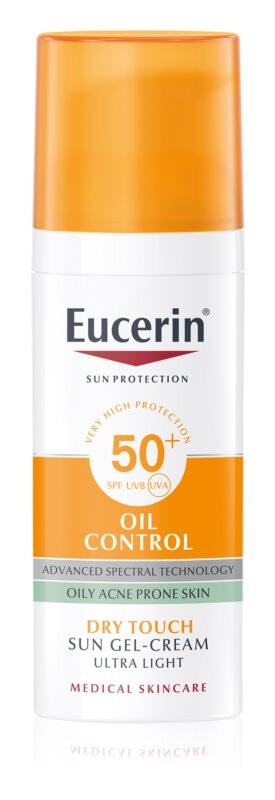 

Кремовый защитный гель для лица SPF 50+ Eucerin Sun Oil Control