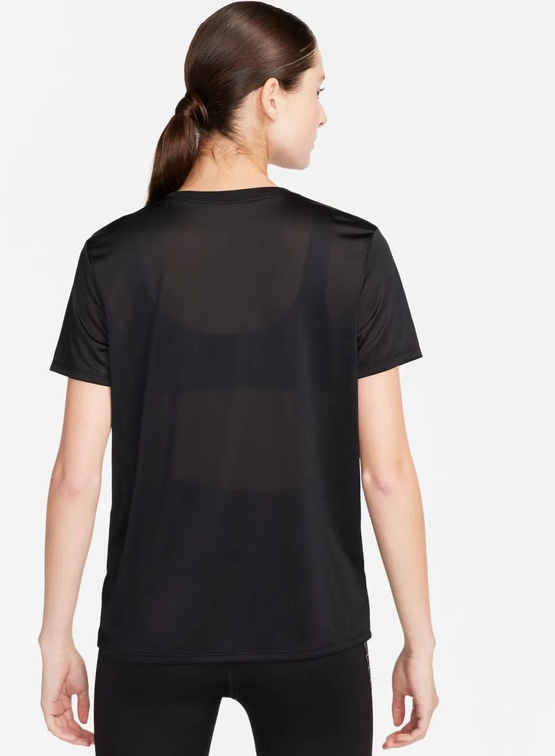 Футболка спортивная с коротким рукавом Nike Dri-FIT, черный — фото 2