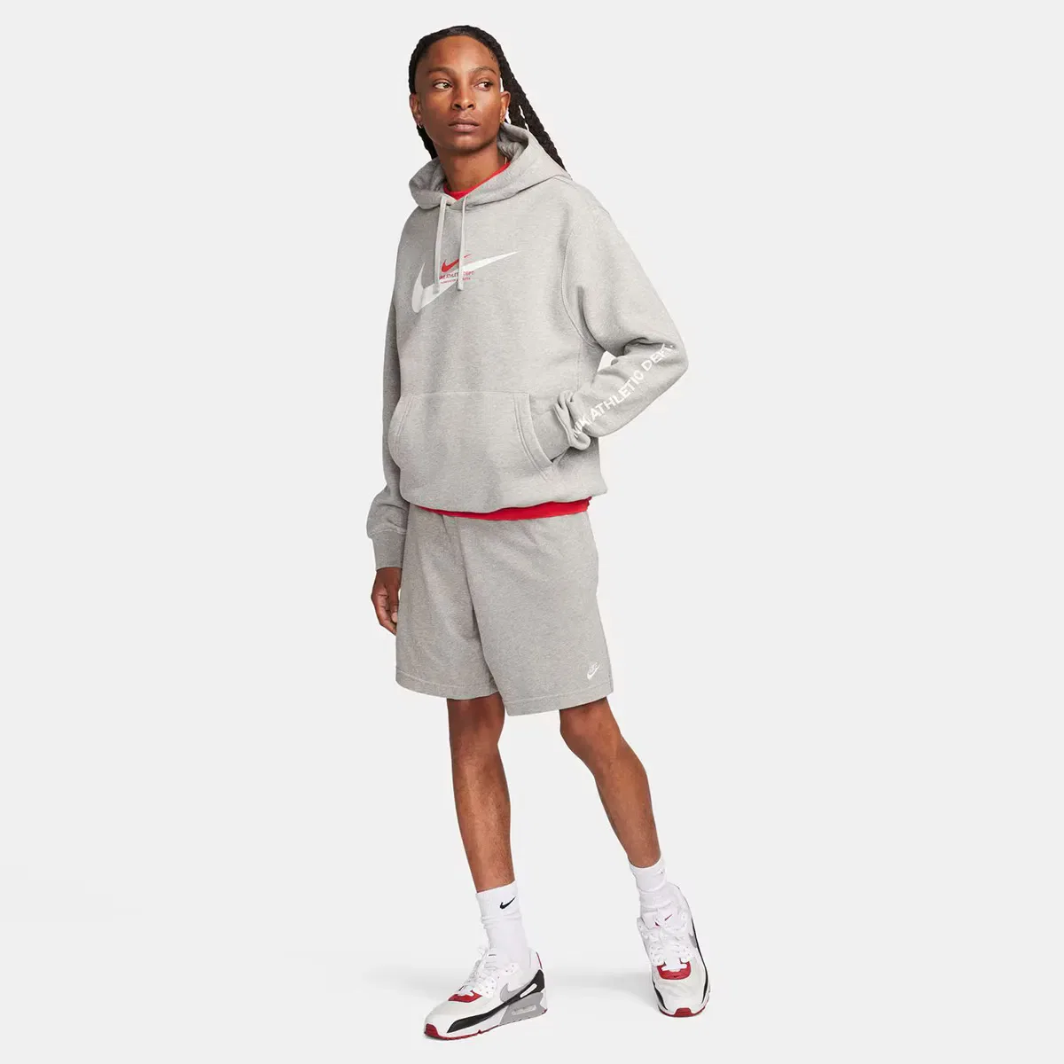 Мужские шорты хлопковые Nike Club Knit Short, Цвет Gris — фото 4