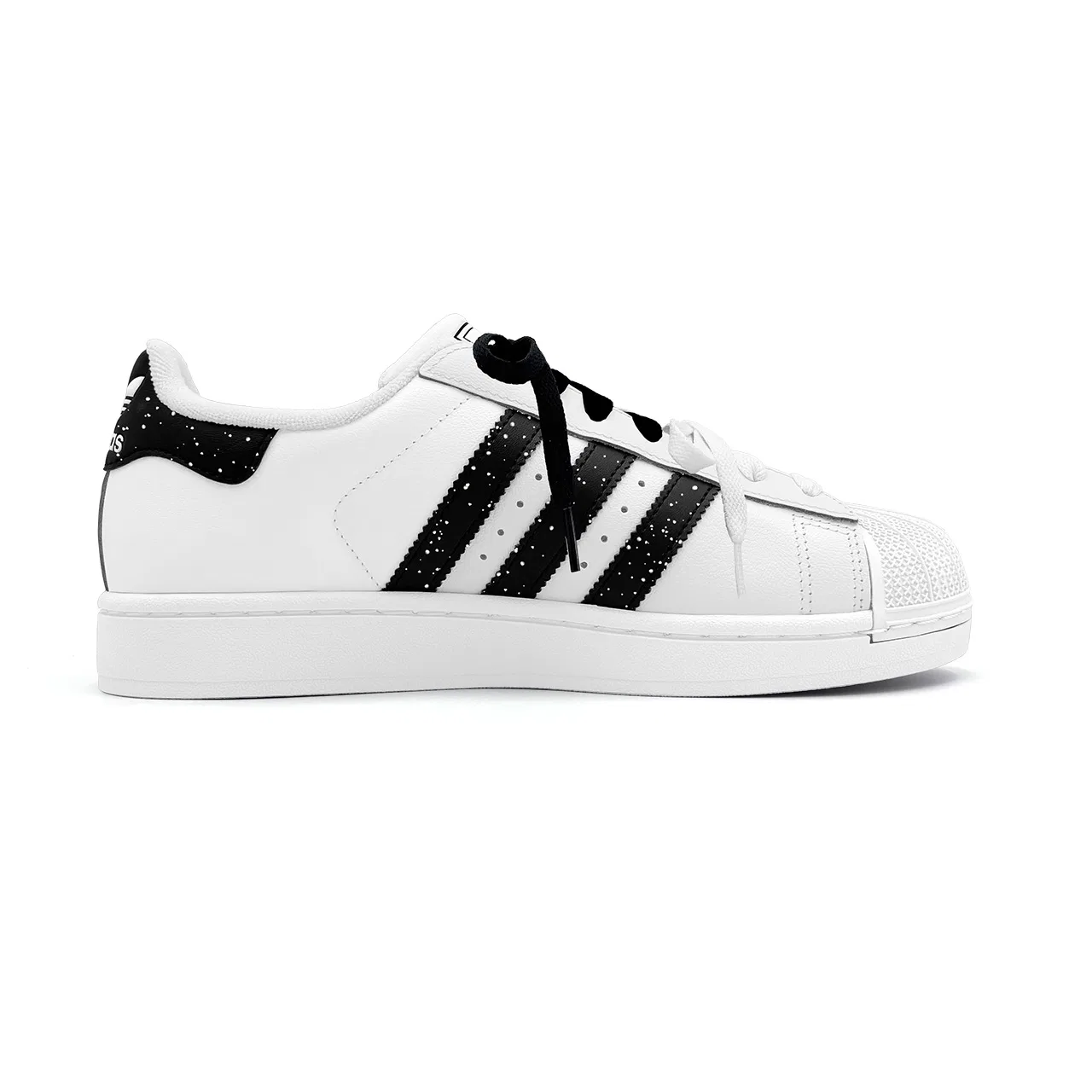 Детские кеды для скейтбординга с принтом Superstar 2 Adidas Originals, White Black — фото 3
