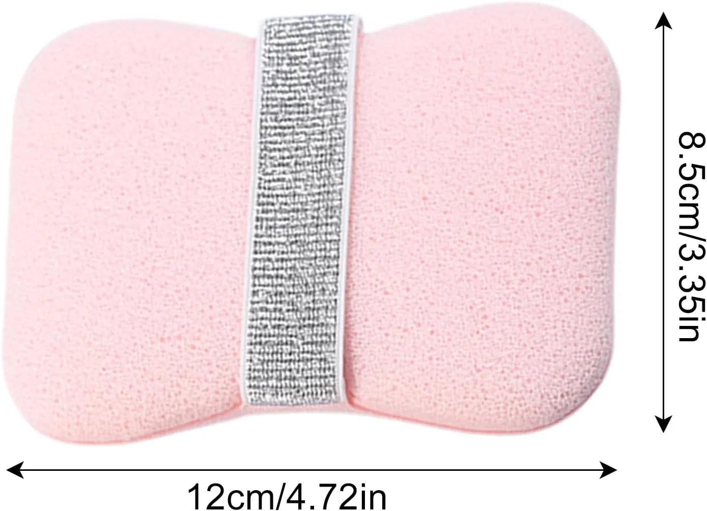 Мочалка для душа с мыльницей, Generisch, 1 шт, 12x8.5x2 см, Soft And Thin -Pink — фото 2