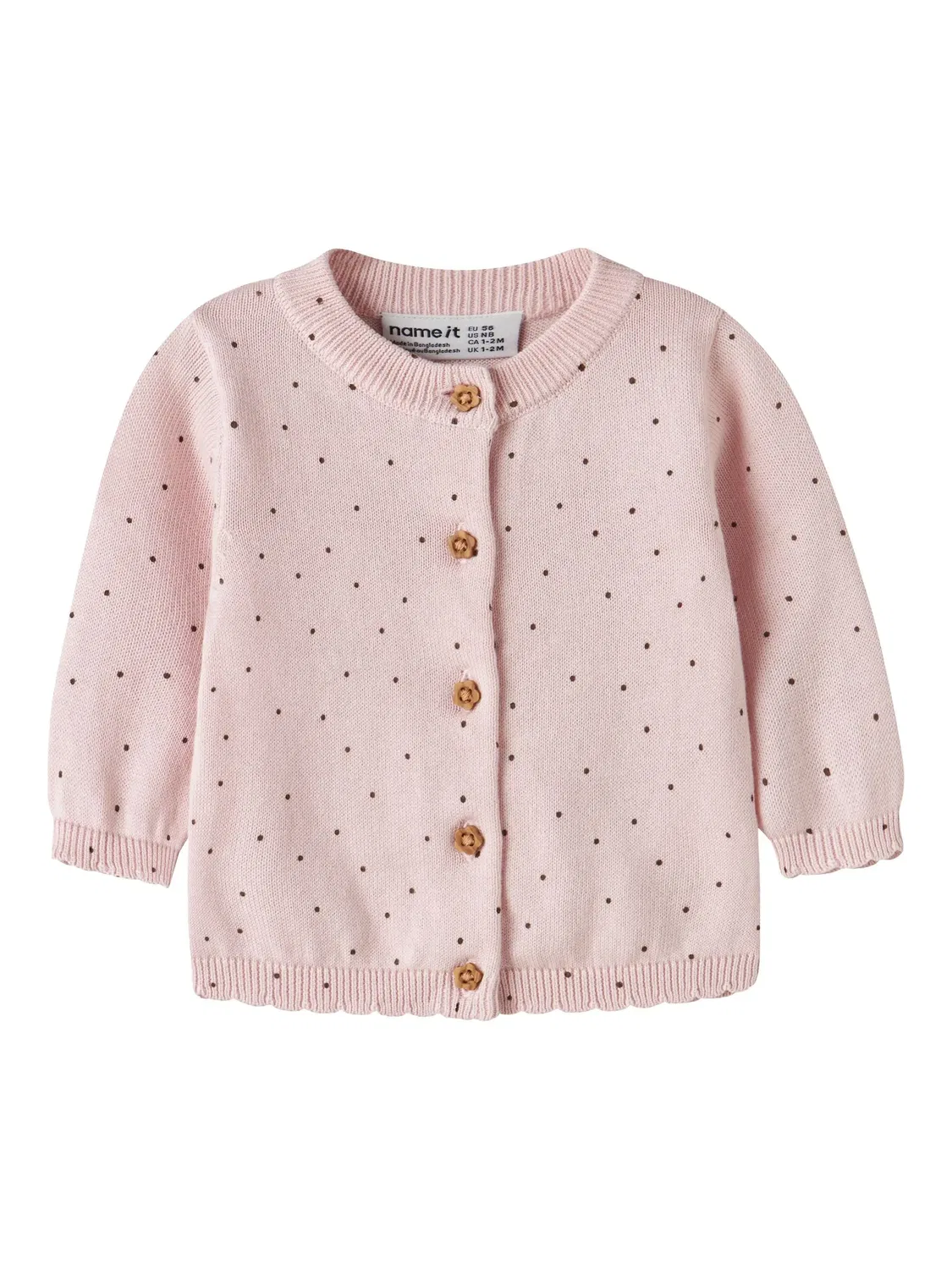Кардиган вязаный Lotus Name It, розовый