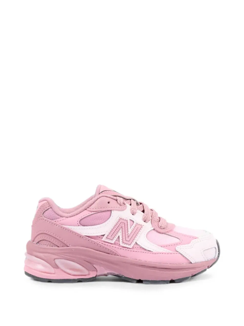 Кроссовки с логотипом и вставками New Balance Kids, розовый