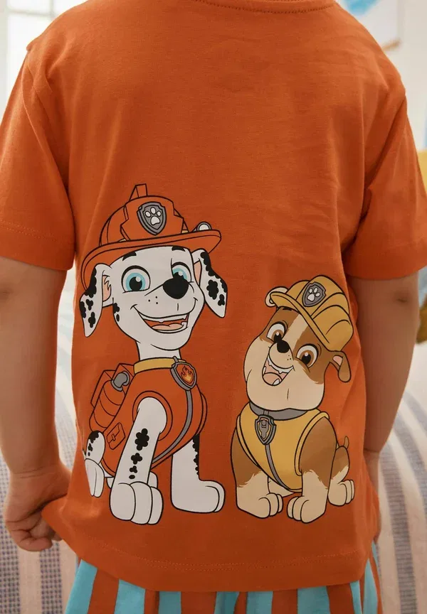 Пижамный комплект из 3 предметов с принтом Paw Patrol Regular fit Next blue/grey/orange, синий/оранжевый/серый — фото 4