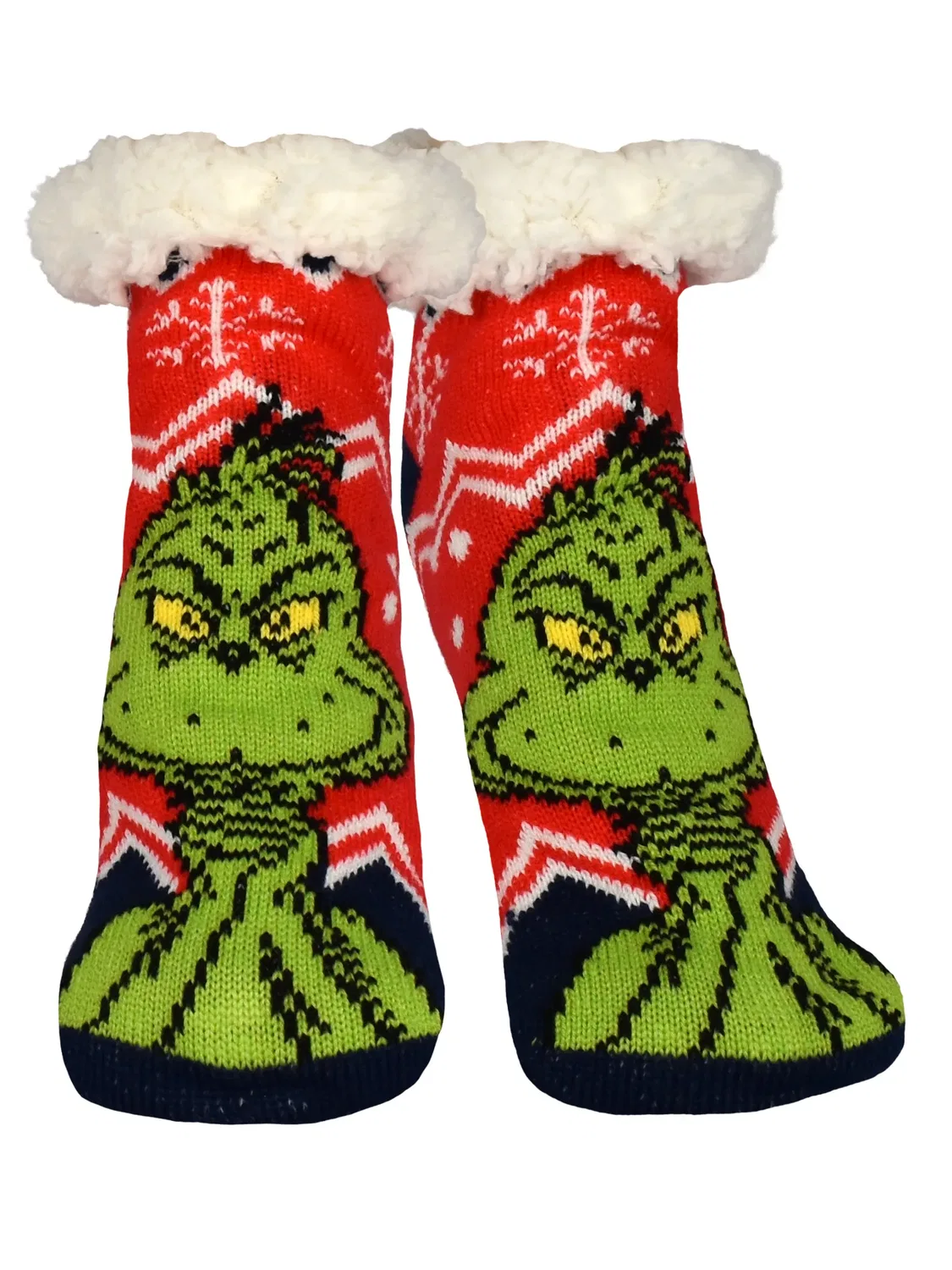 Носки домашние с принтом The Grinch, синий