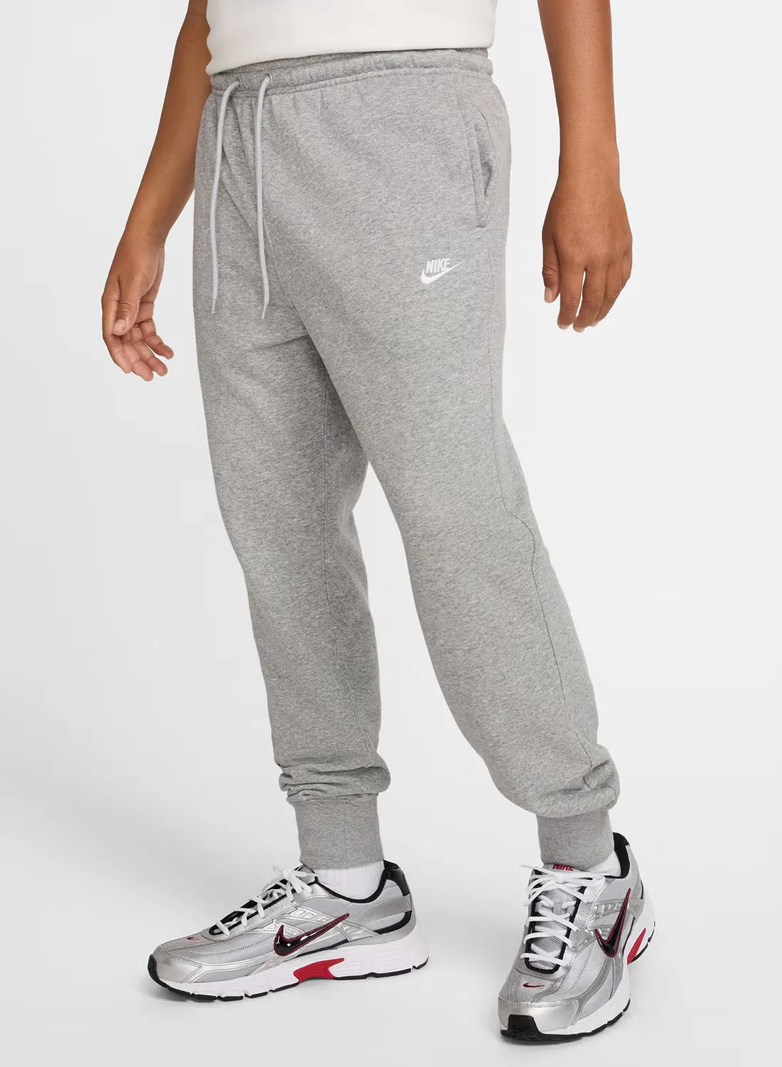 Джоггеры классические из футера Club French Terry Nike, серый