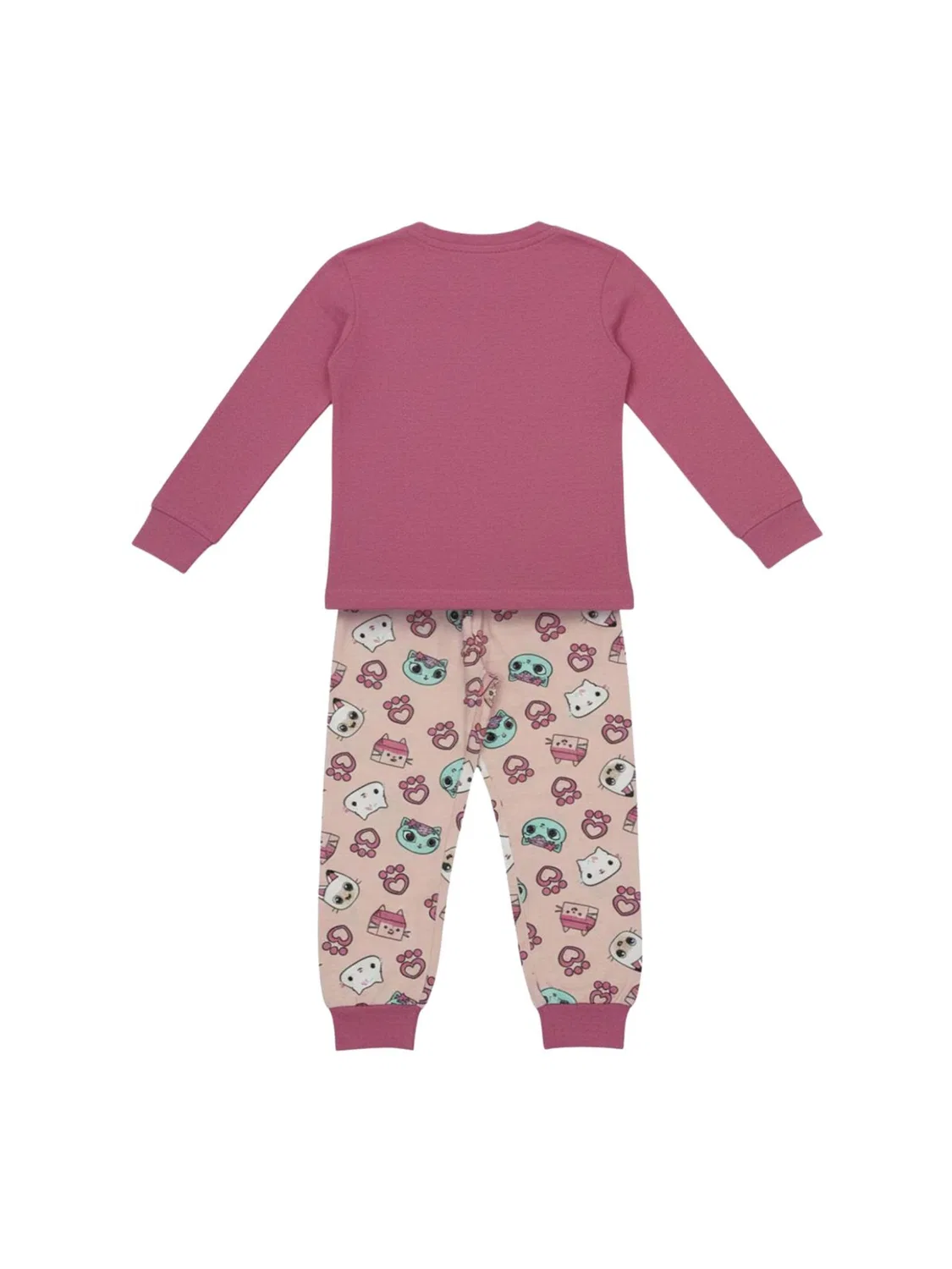 Пижама Disney Kinder Langarm-Pyjama Single Jersey - Gabby's Dollhouse в розовом цвете — фото 2